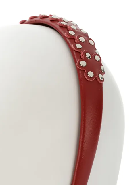 RED VALENTINO STUDDED FLOWER HAIRBAND