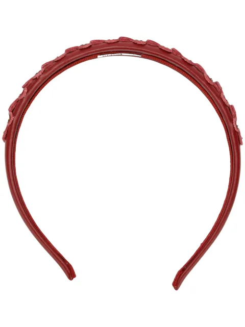 RED VALENTINO STUDDED FLOWER HAIRBAND