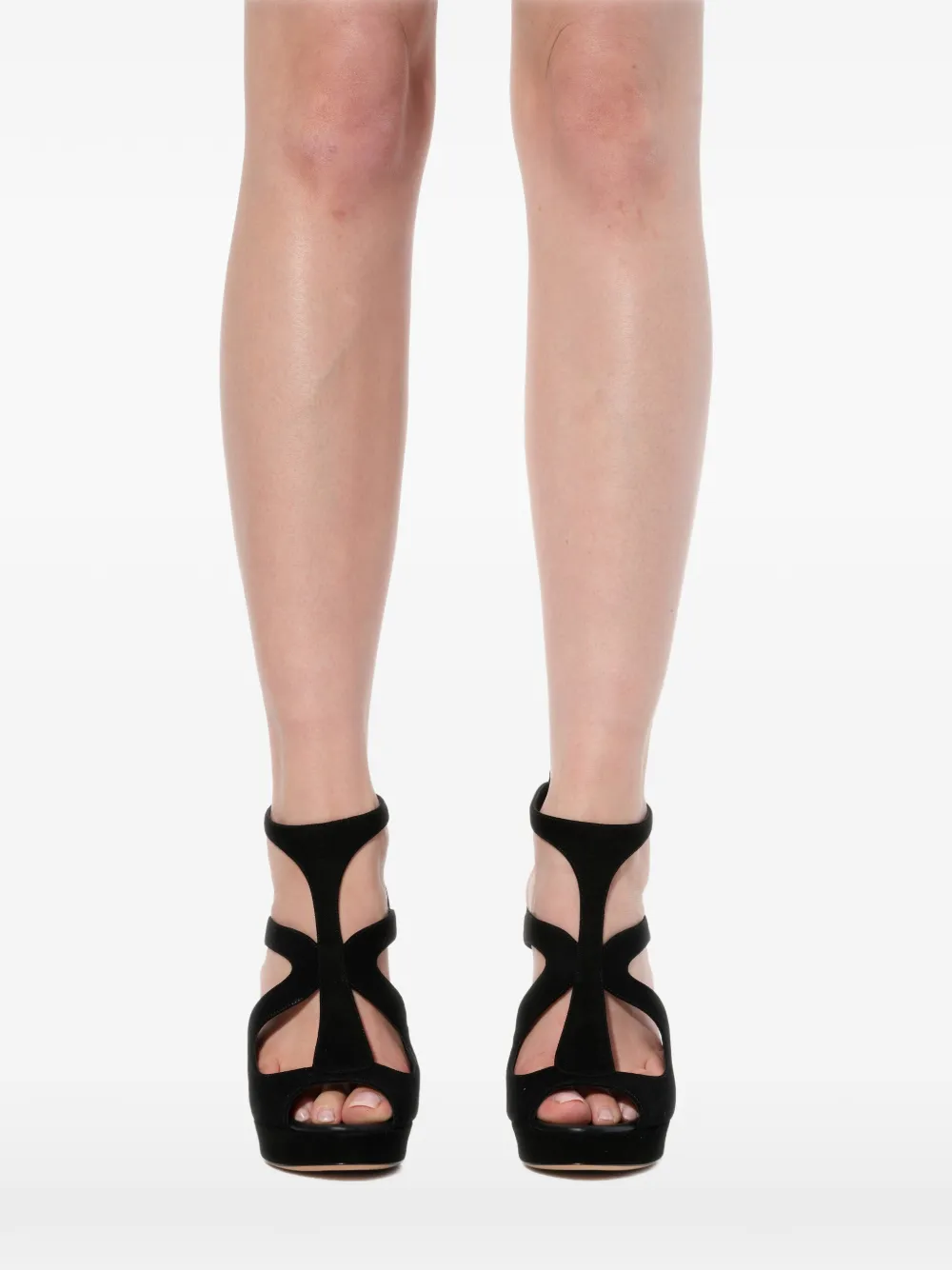 Alexander McQueen sandalen met chunky hak Zwart