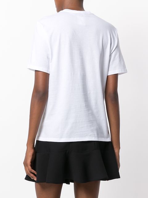 ALEXANDER WANG ALEXANDER WANG T-SHIRT MIT BARCODE-PRINT - WEIß
