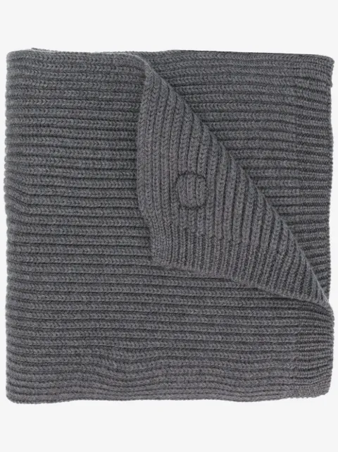 DSQUARED2 ribbed maple logo scarf