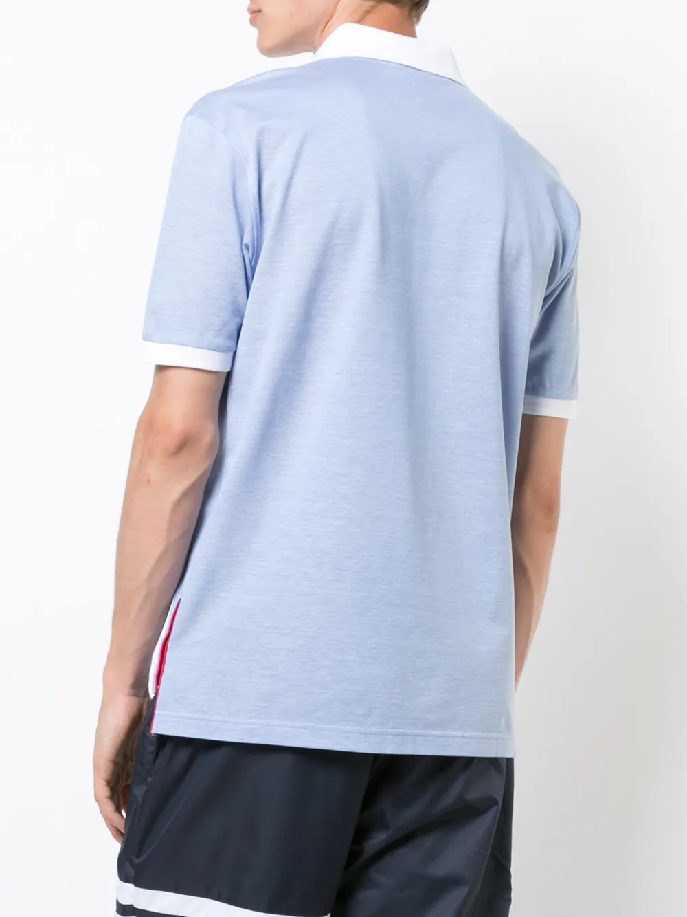 Thom Browne gestreepte poloshirt Blauw