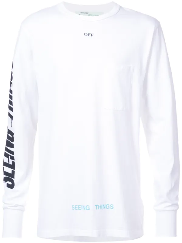 maglia maniche lunghe off white