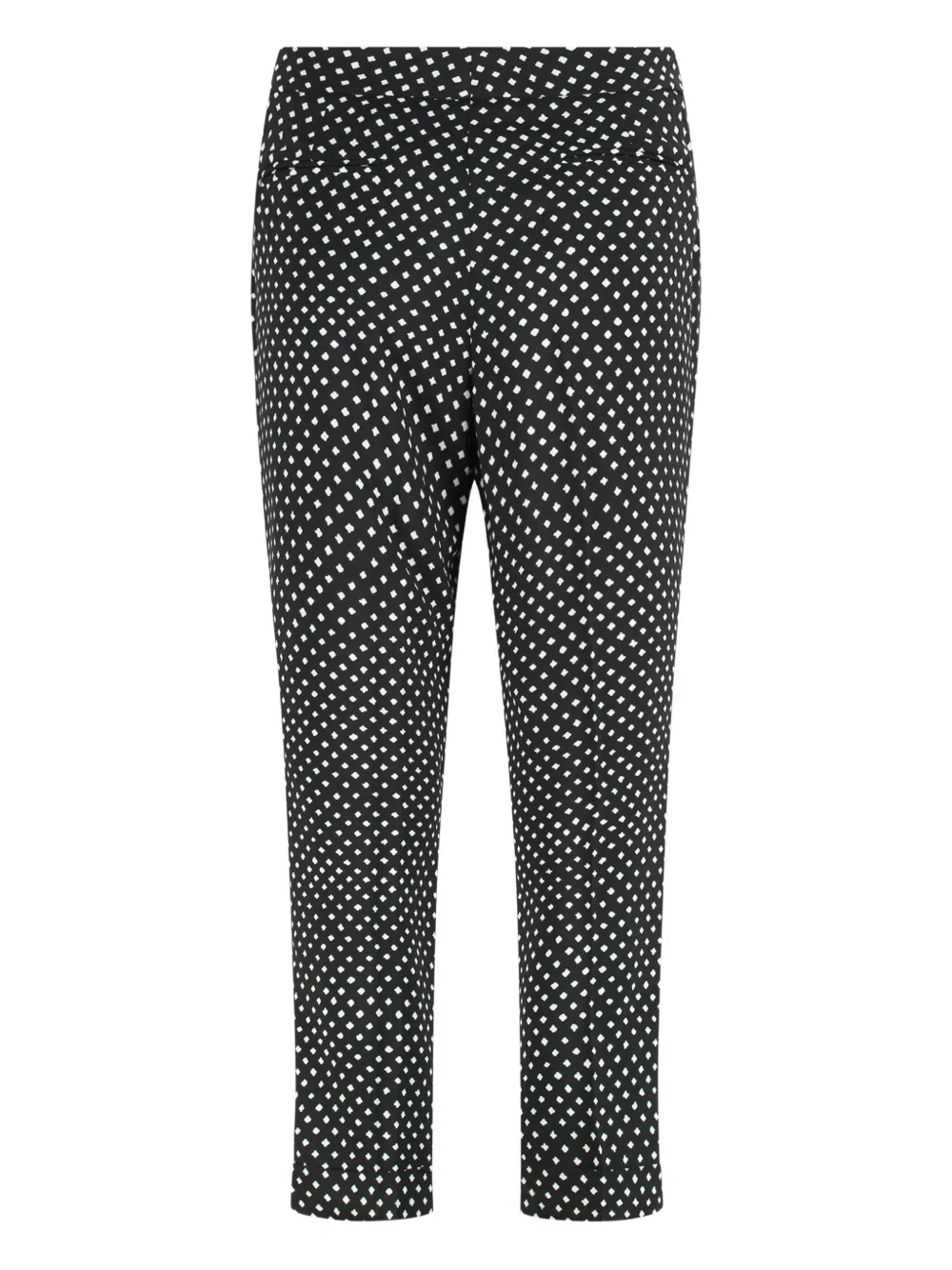 ETRO cropped polka dot trousers - Zwart