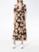 GANNI Geroux floral print wrap dress