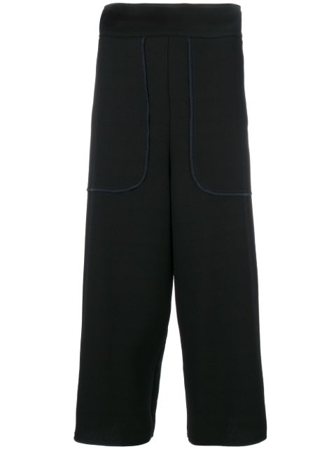 see by chloe cropped wide leg pants