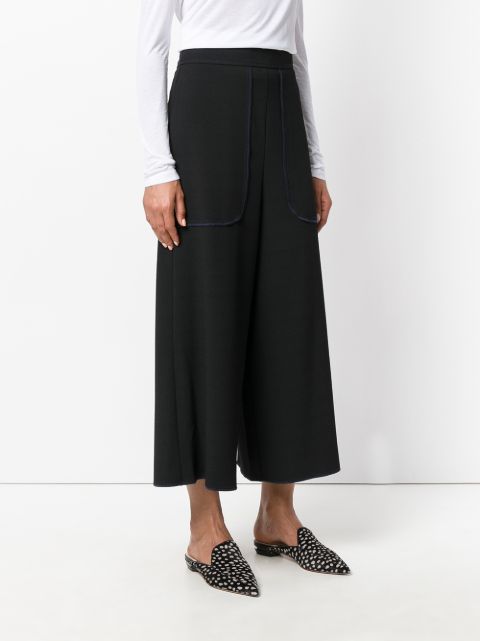 see by chloe cropped wide leg pants