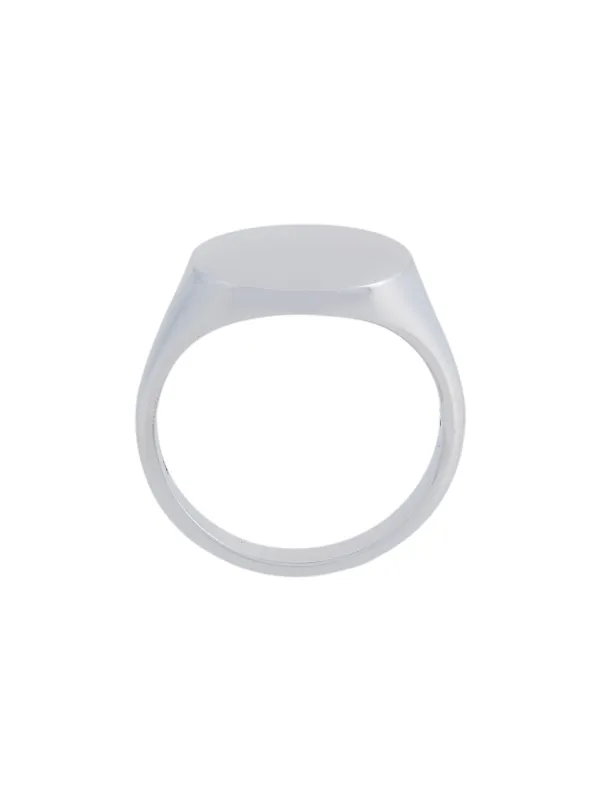 Shop Silver Maria Black Ready Heart Ring With Express Delivery Farfetch