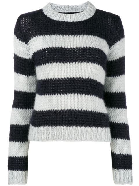 GANNI Faucher Stripe Knitted Jumper | ModeSens