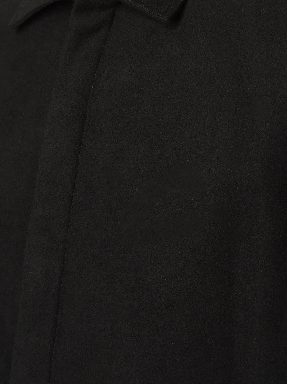 Rick Owens cutaway collar shirt Zwart