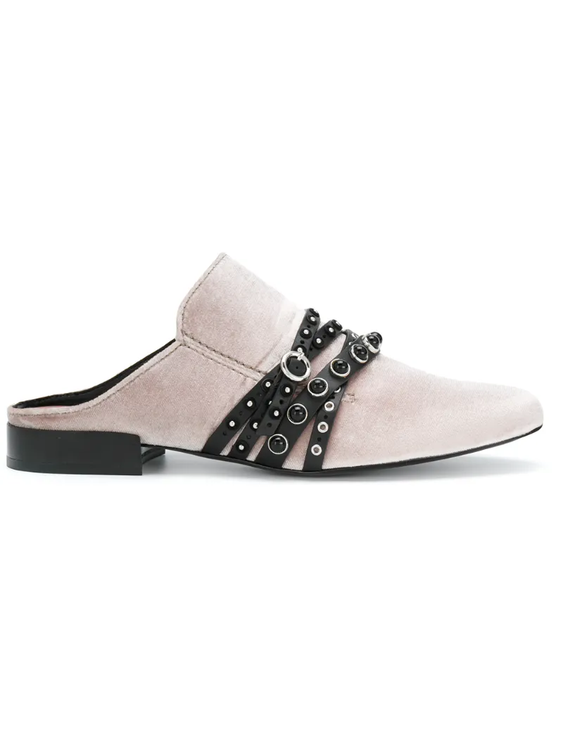 бархатные мюли с поделочными камнями 3.1 Phillip Lim