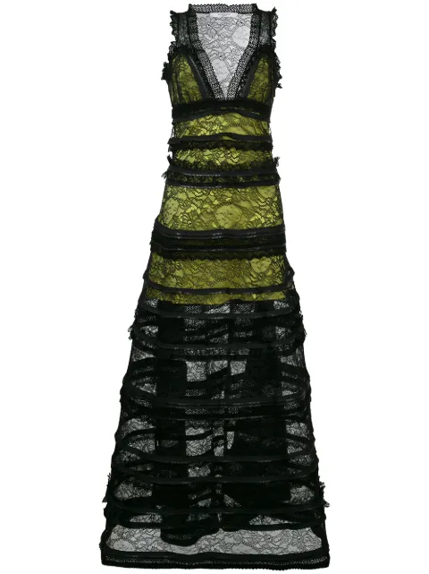 Givenchy vestido a capas con cierres