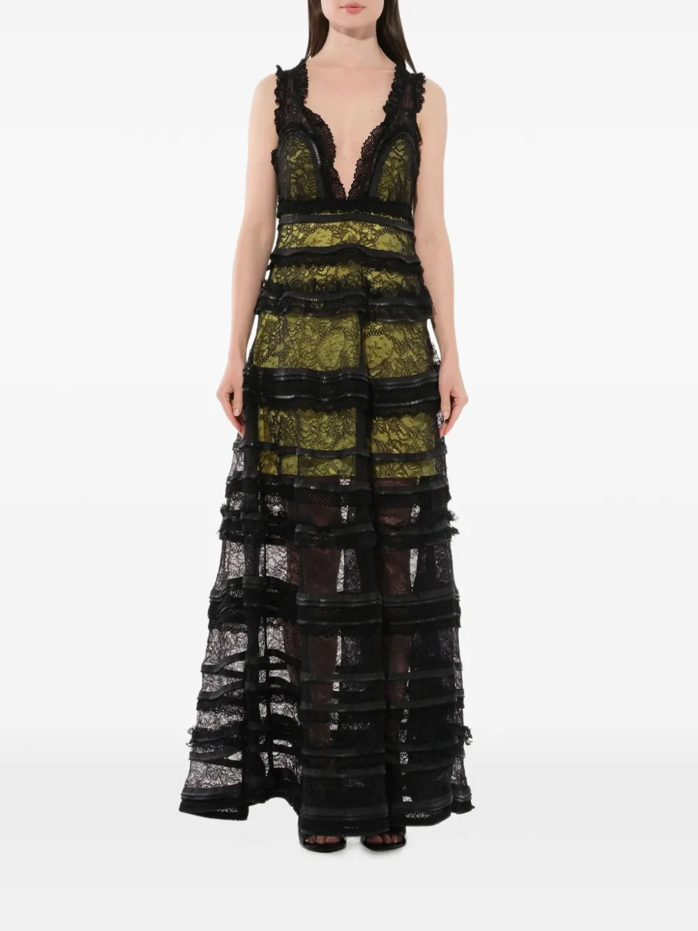 Givenchy Kleid mit gestuftem Design - Schwarz