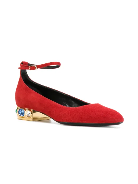 heel ballerinas