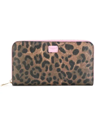 Dolce Gabbana Leopard Print Zip Around Wallet 595 Ss18 Dolce Gabbana Leopard Print Zip Around Wallet