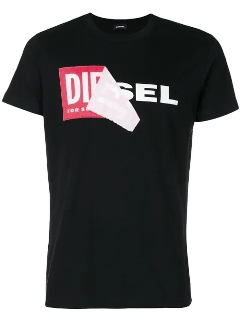 Diesel layered logo print T-shirt