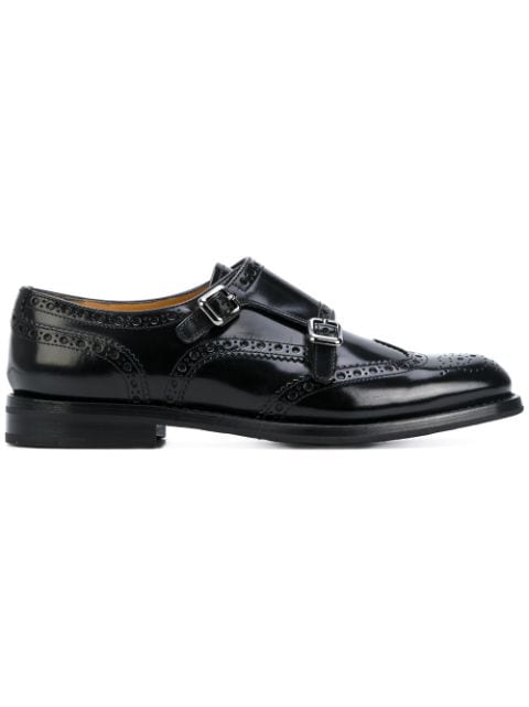 CHURCH'S PERFORATED DECORATION MONK SHOES | ModeSens