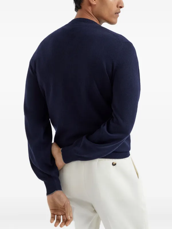 BRUNELLO CUCINELLI カシミヤ Vニット　国内正規 Brunello Cucinelli Vネック カシミアセーター 通販 - FARFETCH