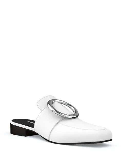 Dora Teymur Petrol Mules Farfetch