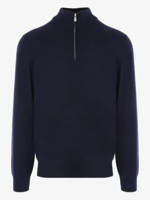 Brunello Cucinelli Suéter de cashmere com zíper