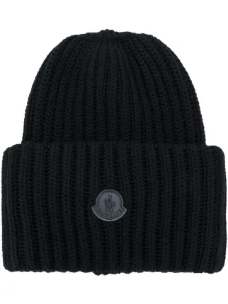 moncler cable knit beanie black moncler cable knit beanie black