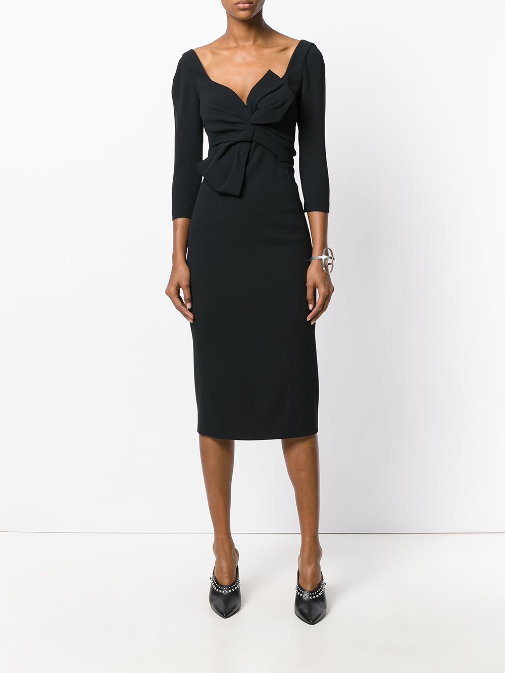 Dsquared2 bow detail dress - Zwart