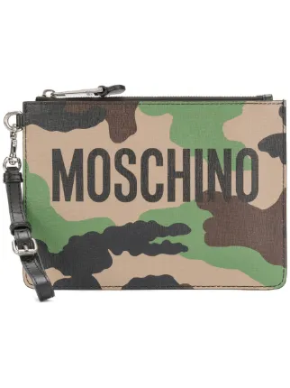 Moschino Camouflage Clutch Bag Farfetch Moschino Camouflage Clutch Bag