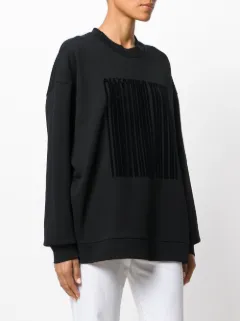 alexander wang barcode sweatshirt