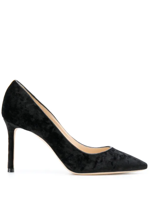 Jimmy Choo velvet stiletto pumps