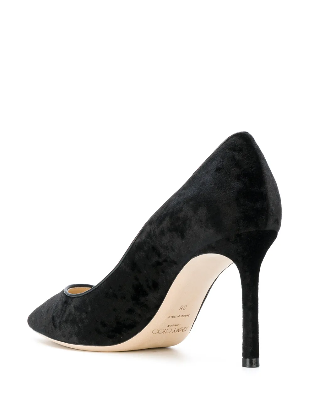 Jimmy Choo fluwelen stiletto pumps Zwart