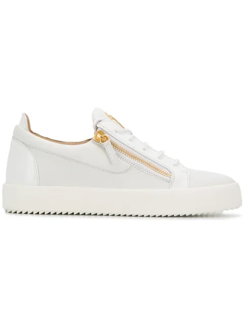 Click to view more detailed imagery on our partner's website Giuseppe Zanotti Frankie Low-Top Sneakers In 003 Bianco