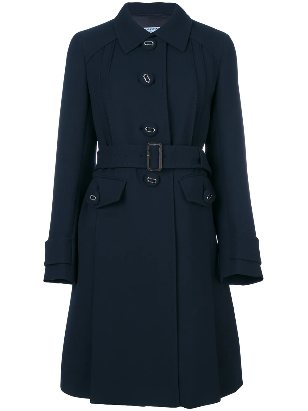Prada Mittellanger Mantel Mit Faltendetails t1suL gelgb Prada Mittellanger Mantel Mit Faltendetails t1suL gelgb