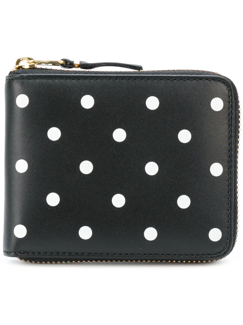 кошелек на молнии в горох Comme Des Garçons Wallet