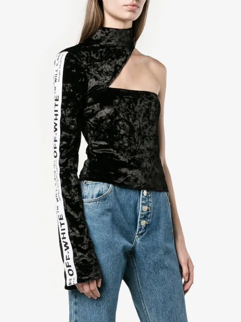 asymmetrical off the shoulder top