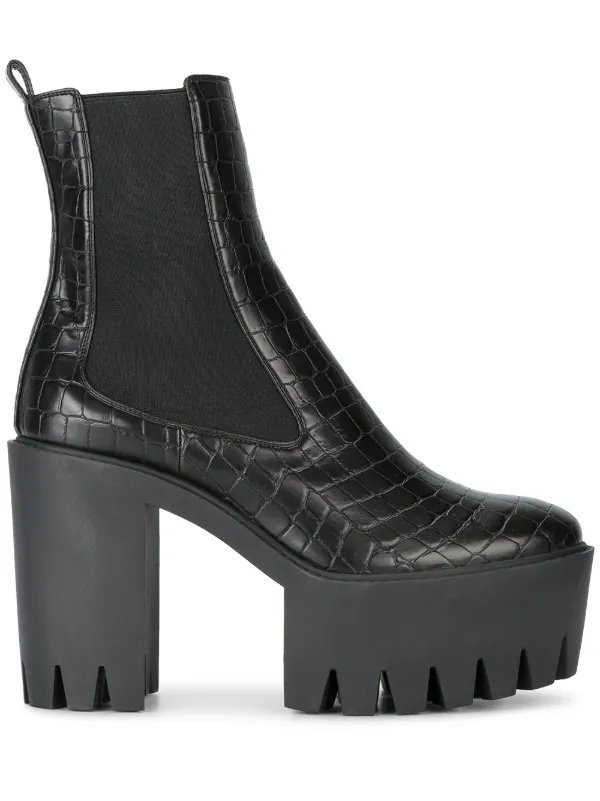 monster ankle platform boots