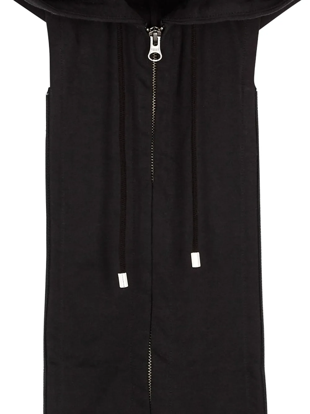  Veronica Beard Sleeveless Hoodie - Black 