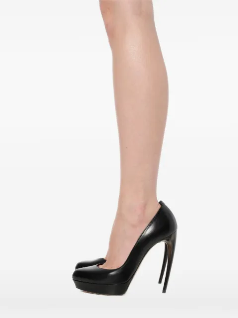 Alexander McQueen horn heel pumps