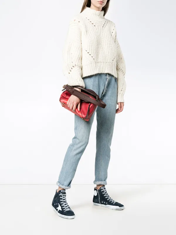 golden goose navy suede