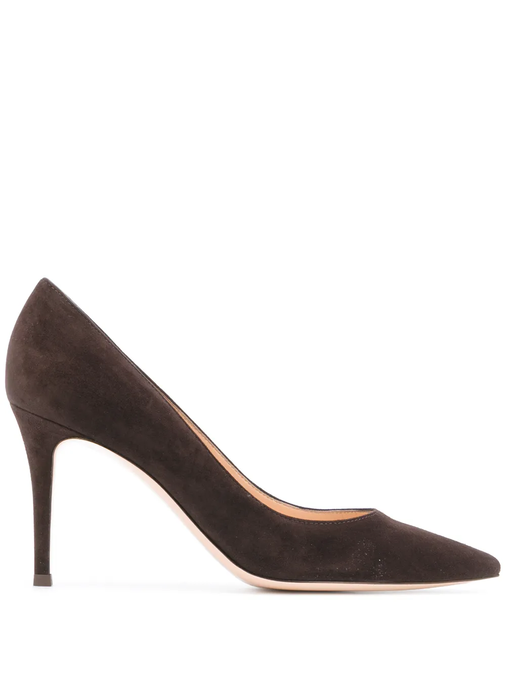 Gianvito Rossi Gianvito 85mm suede pumps Brown
