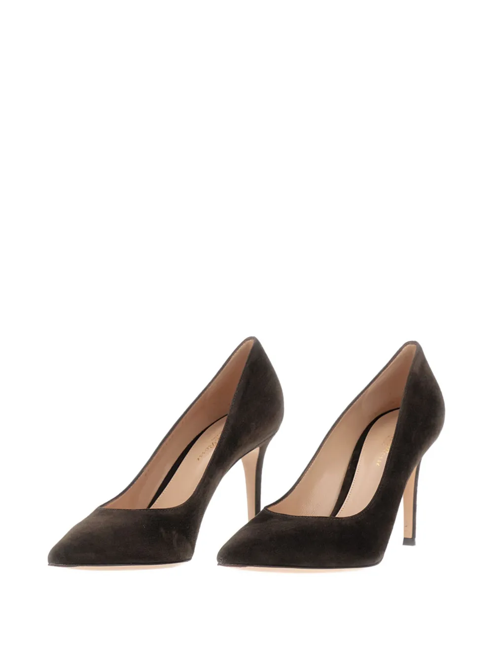 Gianvito Rossi Gianvito 85mm suede pumps Brown