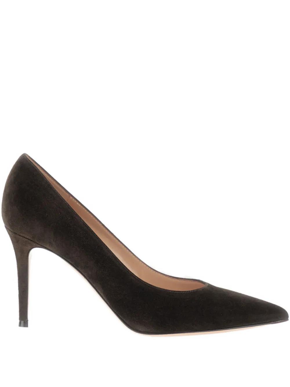 Gianvito Rossi Gianvito 85mm suede pumps Brown