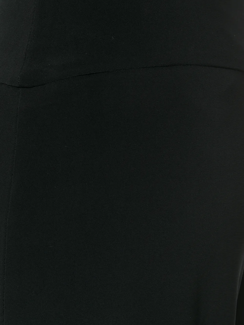 Norma Kamali cropped broek met wijde pijpen Zwart