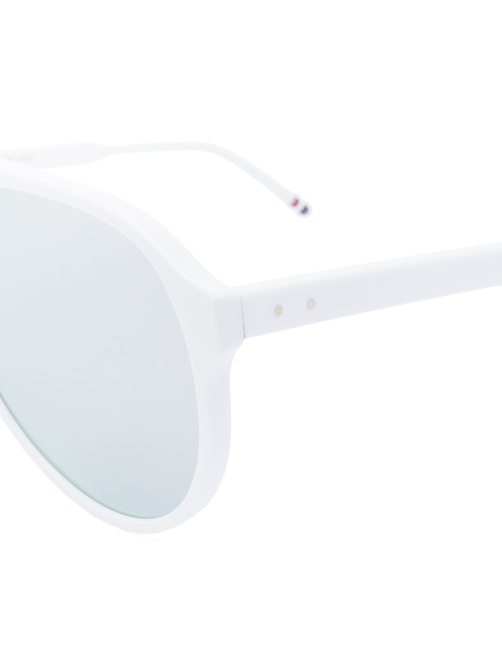 фото Thom Browne Eyewear зеркальные солнцезащитные очки-авиаторы