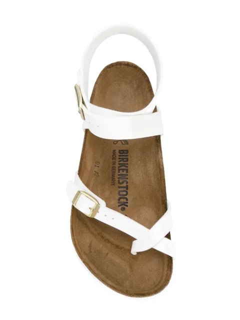 birkenstock flip flops white