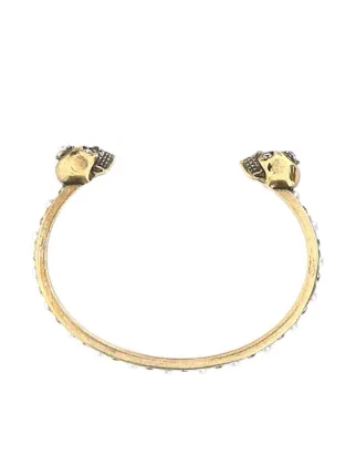 【Alexander McQUEEN】Rubber Cord Skull Bracelet/全国送料込み Alexander McQueen skull-stud Tubular Bracelet | Black | FARFETCH