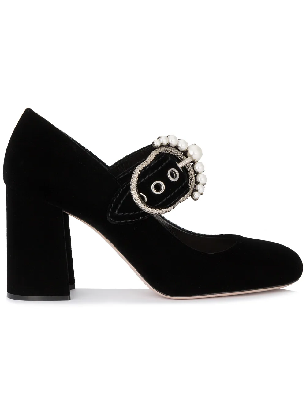 Miu Miu Scarpe Pump Con Perline "Mary Jane" - Tendenza classica, vale la pena avere Miu Miu Scarpe Pump Con Perline "Mary Jane" - Tendenza classica, vale la pena avere
