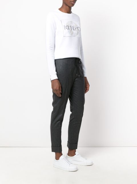 KENZO Drawstring Tailored Trousers | ModeSens