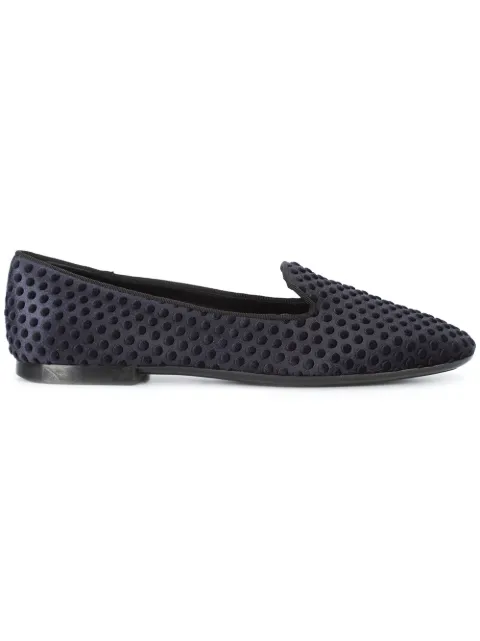Tod's polka dot-embossed slippers