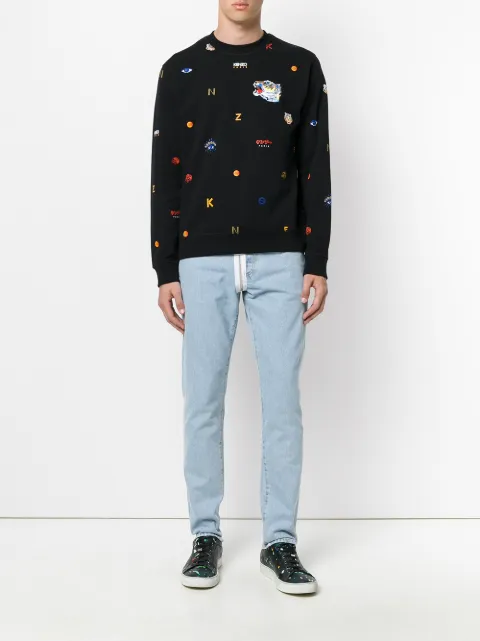 kenzo multi icon sweatshirt