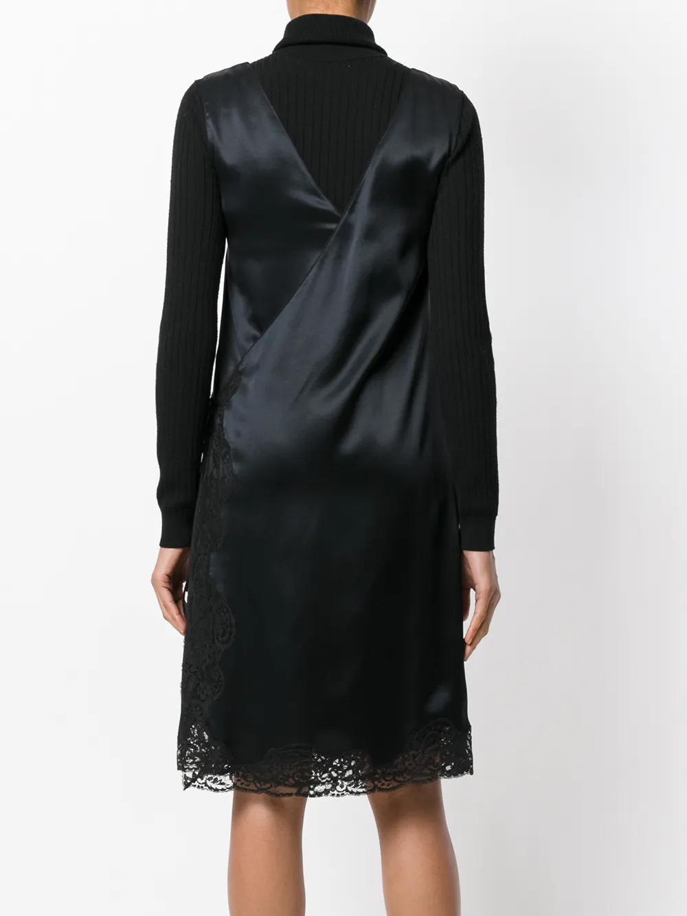 Balenciaga wrap slip dress Zwart